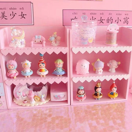 Chic Blush Pink Wooden Desktop Organizer - Très Elite