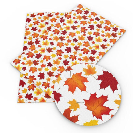 Chic Bow-knot Faux Leather Fabric in Elegant Apple Lychee for Creative Crafts - Très Elite