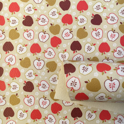 Chic Bow-knot Faux Leather Fabric in Elegant Apple Lychee for Creative Crafts - Très Elite