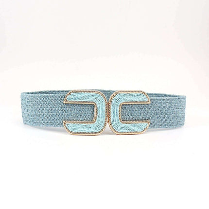 Chic Braided Waist Belt with Textured Design