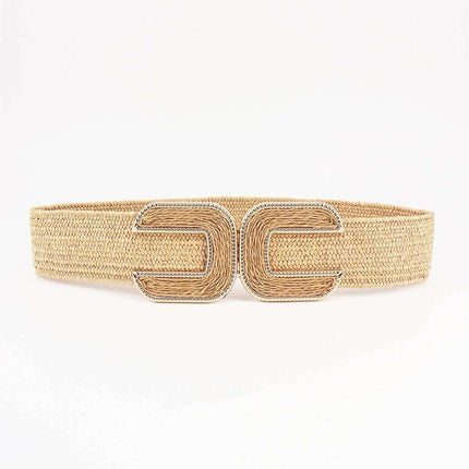 Chic Braided Waist Belt with Textured Design
