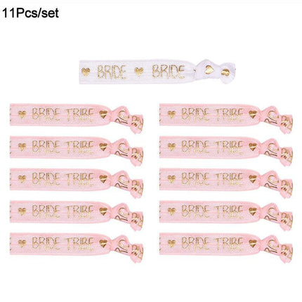 Chic Bride Tribe: Bachelorette Party Jewelry Collection (6/11pcs) - Très Elite