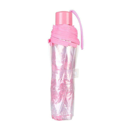 Chic Cherry Blossom UV-Proof Sunshade with Extended Grip Handle - Très Elite