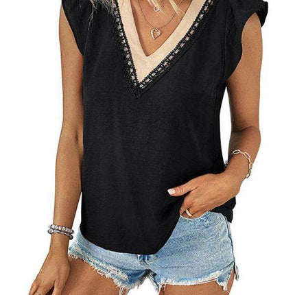 Chic & Colorful V-Neck Top - Your Ultimate Wardrobe Staple - Très Elite