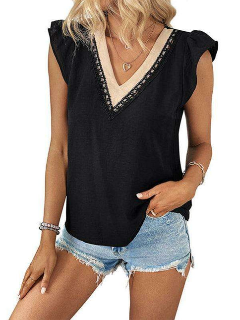 Chic & Colorful V-Neck Top - Your Ultimate Wardrobe Staple - Très Elite