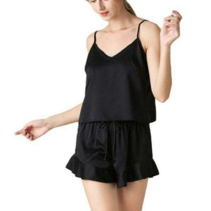 Chic Comfort V-Neck Cami and Shorts Sleepwear Set for Women - Très Elite