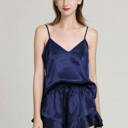 Chic Comfort V-Neck Cami and Shorts Sleepwear Set for Women - Très Elite