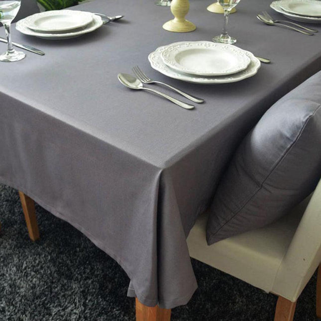Chic Cotton Linen Dining Tablecloth for an Elegant Table Setting
