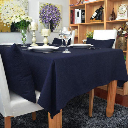 Chic Cotton Linen Dining Tablecloth for an Elegant Table Setting..