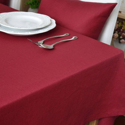Chic Cotton Linen Dining Tablecloth for an Elegant Table Setting..