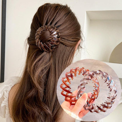 Chic Crystal Nest Hair Claw for Effortless Style