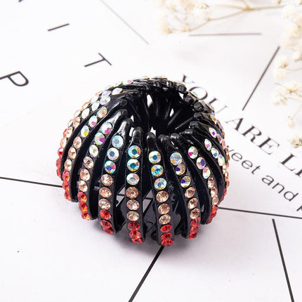 Chic Crystal Nest Hair Claw for Effortless Style