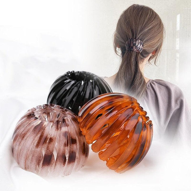 Chic Crystal Nest Hair Claw for Effortless Style