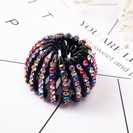 Chic Crystal Nest Hair Claw for Effortless Style