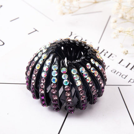 Chic Crystal Nest Hair Claw for Effortless Style