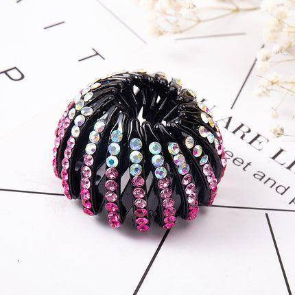 Chic Crystal Nest Hair Claw for Effortless Style