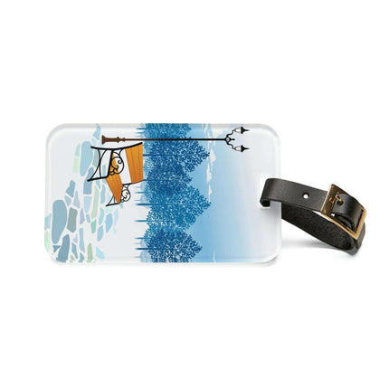 Chic Customizable Acrylic Luggage Tag Set – Stylish Travel Companion for Effortless Identification - Très Elite