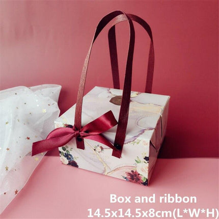 Chic Customizable Cake Box Set of 5 for Special Celebrations