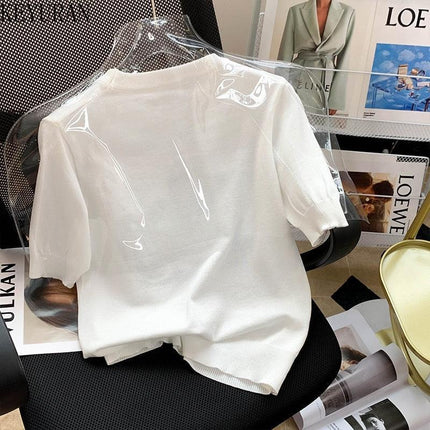 Chic Elegance Petite Knit Sweater | Timeless Style & Exceptional Craftsmanship - Très Elite