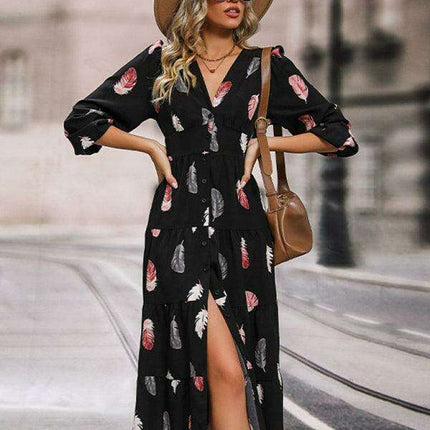 Chic Elegance: Timeless Long Sleeve Women's Dress - Define Your Unique Style - Très Elite