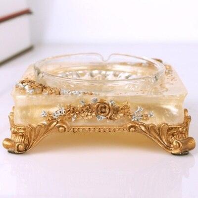 Chic European Resin Tissue Organizer - Vintage Style Home Accent