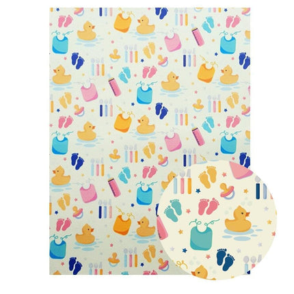 Chic Faux Leather Sheets with Luxe Cartoon Bow Prints for Stylish DIY Creations - Très Elite