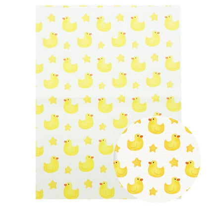 Chic Faux Leather Sheets with Luxe Cartoon Bow Prints for Stylish DIY Creations - Très Elite