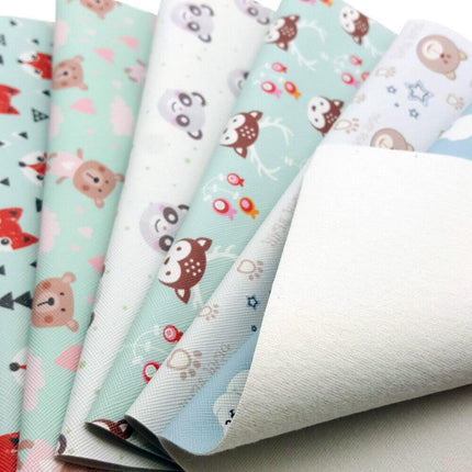 Chic Faux Leather Sheets with Luxe Cartoon Bow Prints for Stylish DIY Creations - Très Elite