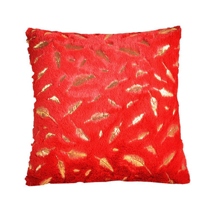 Chic Feather Motif Throw Pillow Cover for Stylish Home and Office Decor