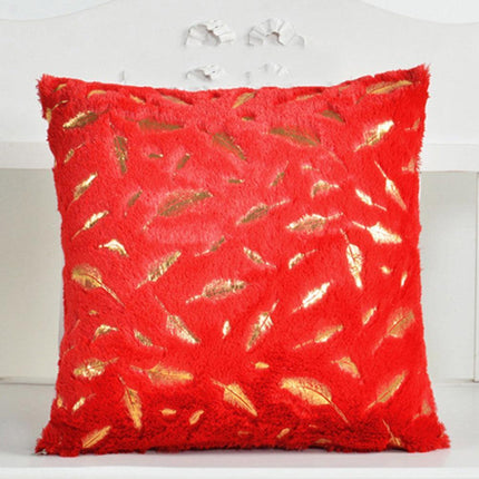 Chic Feather Motif Throw Pillow Cover for Stylish Home and Office Decor