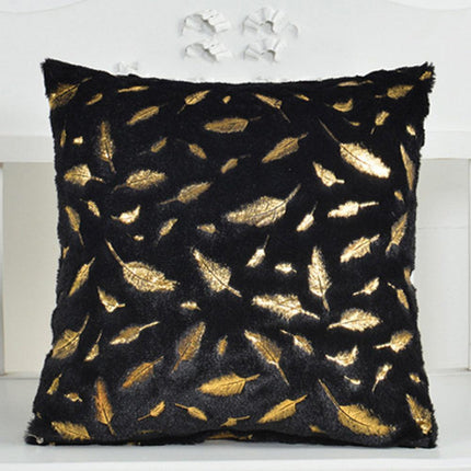 Chic Feather Motif Throw Pillow Cover for Stylish Home and Office Decor