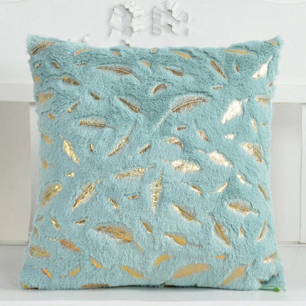 Chic Feather Motif Throw Pillow Cover for Stylish Home and Office Decor