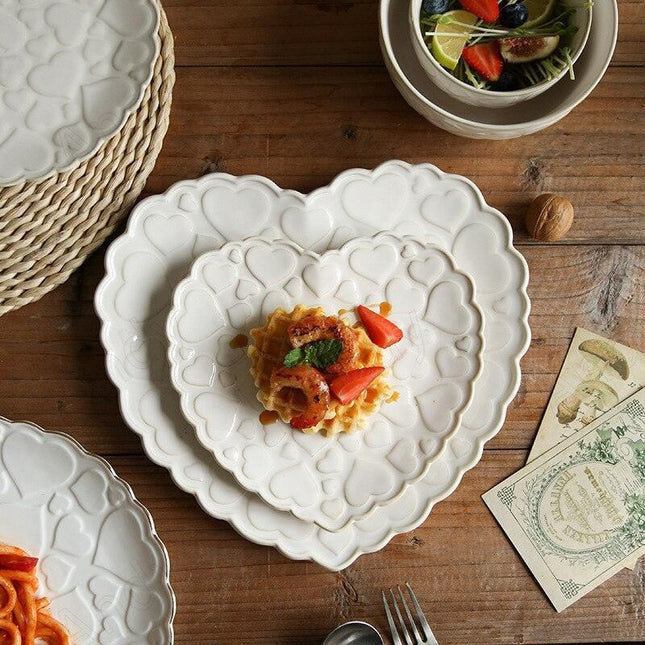 Chic Floral Elegance Ceramic Dinner Plates: Elevate Your Table Setting