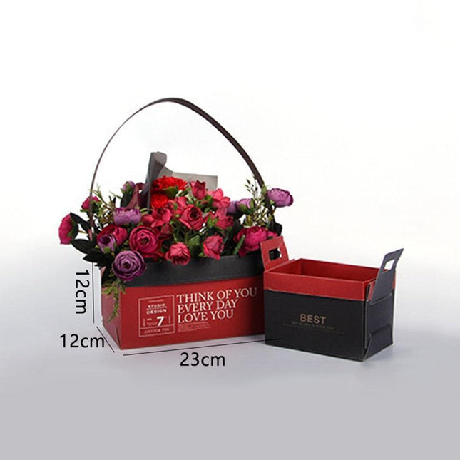 Chic Floral Gift Box: Waterproof and Dual-Sided Design for Elegant Gifting