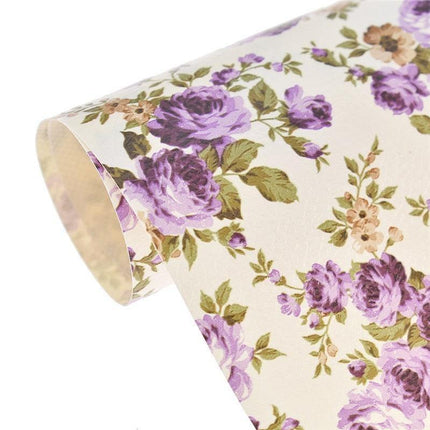 Chic Floral PVC Leather Handbag Crafting Kit - Très Elite