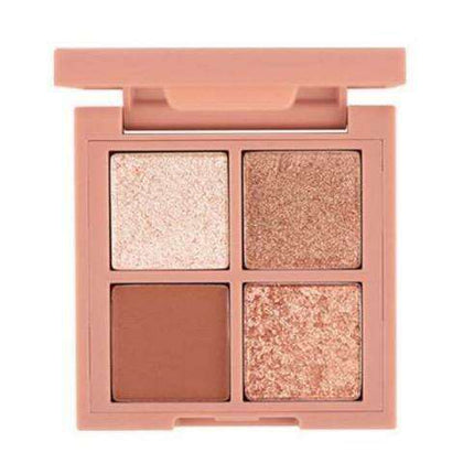 Chic Fusion Mini Eyeshadow Palette: Enchanting Pink & Brown Shades.