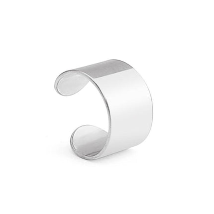Chic Golden Stainless Steel Clip-On Ear Cuffs - Stylish Accessory for Everyone - Très Elite