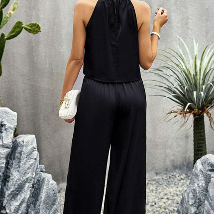 Chic Grecian-Inspired Two-Piece Top and Pants Set - Très Elite