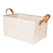 Beige storage basket / S 26x21x16cm