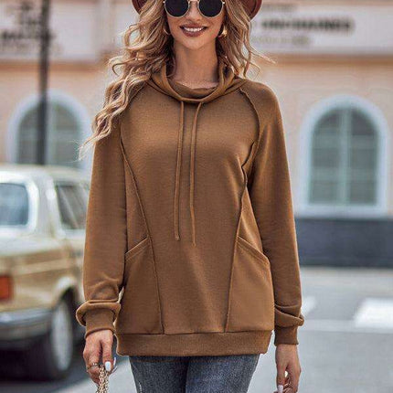 Chic High Neck Patchwork Knit Sweater for Effortless Style - Très Elite