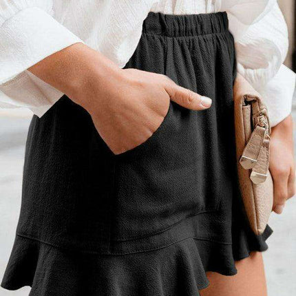 Chic High-Waisted Cotton Shorts - Ultimate Comfort for Every Occasion
