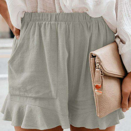 Chic High-Waisted Cotton Shorts - Ultimate Comfort for Every Occasion