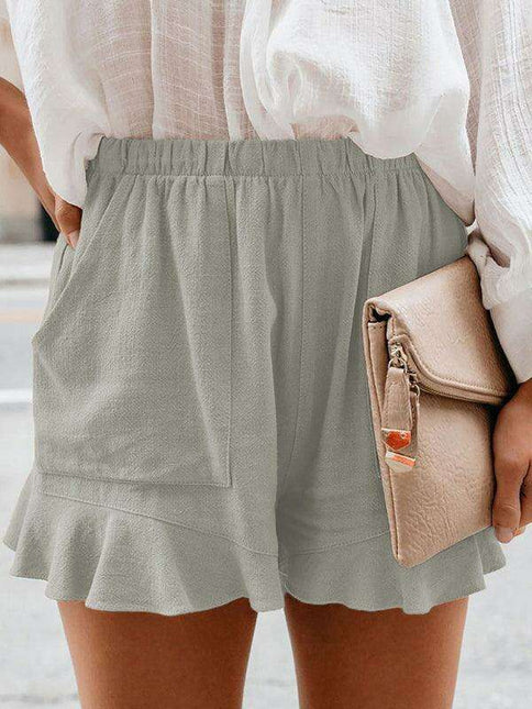 Chic High-Waisted Cotton Shorts - Ultimate Comfort for Every Occasion