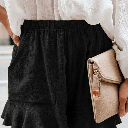 Chic High-Waisted Cotton Shorts - Ultimate Comfort for Every Occasion