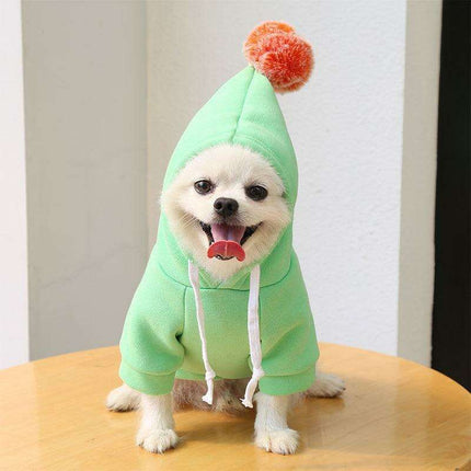 Chic Hooded Winter Jacket for Small Dogs - Fashionable Warmth for Tiny Tails - Très Elite