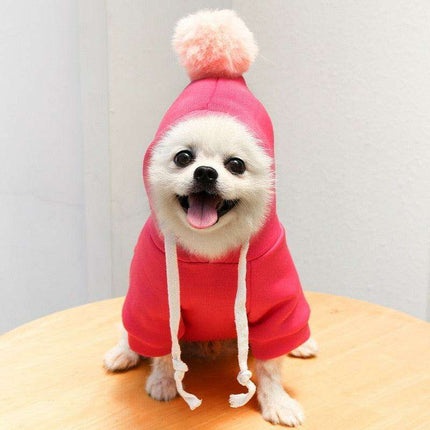 Chic Hooded Winter Jacket for Small Dogs - Fashionable Warmth for Tiny Tails - Très Elite