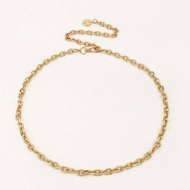 Chic Iron Chain Waist Belt - Premium Accessory for Fashion-Forward Looks - Très Elite