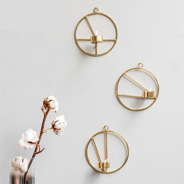 Chic Iron Circular Candle Lantern for Home and Event Ambiance