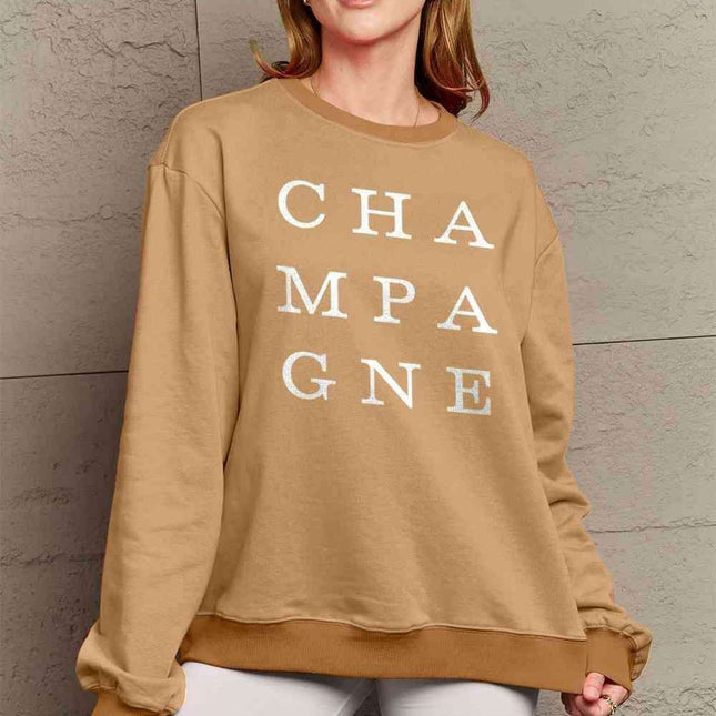 Chic Ivory Elegance Long Sleeve Cotton-Polyester Sweater