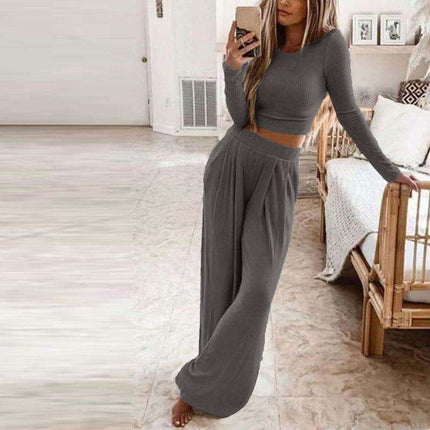 Chic Knit Lounge Ensemble - Stylish Comfort Set - Très Elite